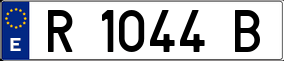 Trailer License Plate